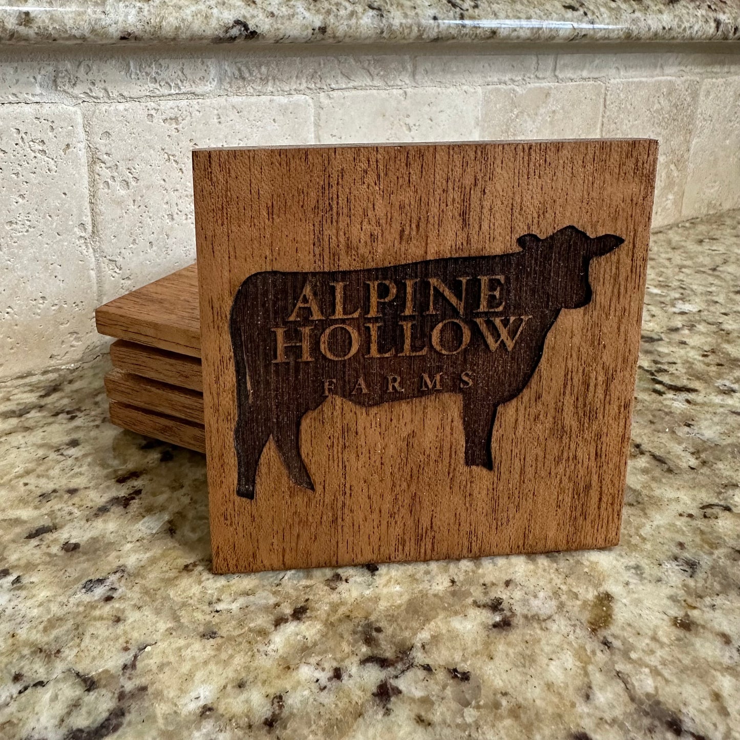Hardwood Coasters (Set of 4)