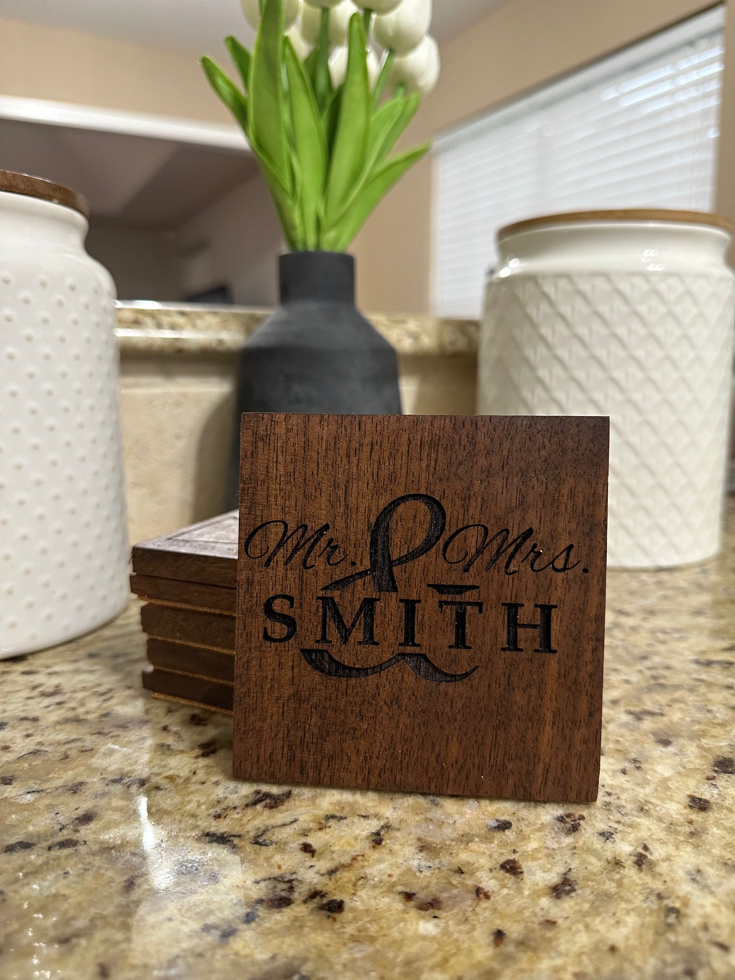 Hardwood Coasters (Set of 4)