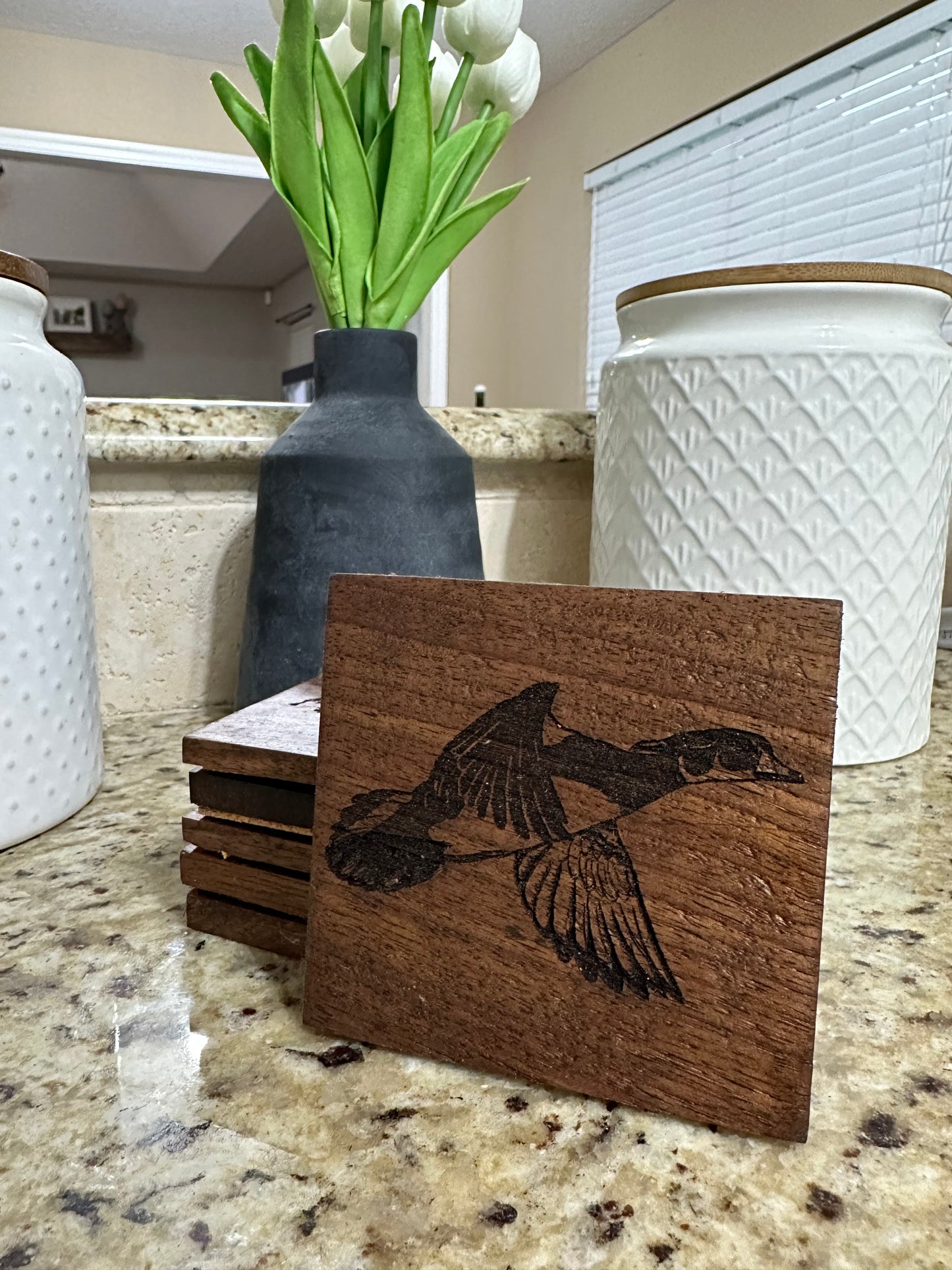 Hardwood Coasters (Set of 4)