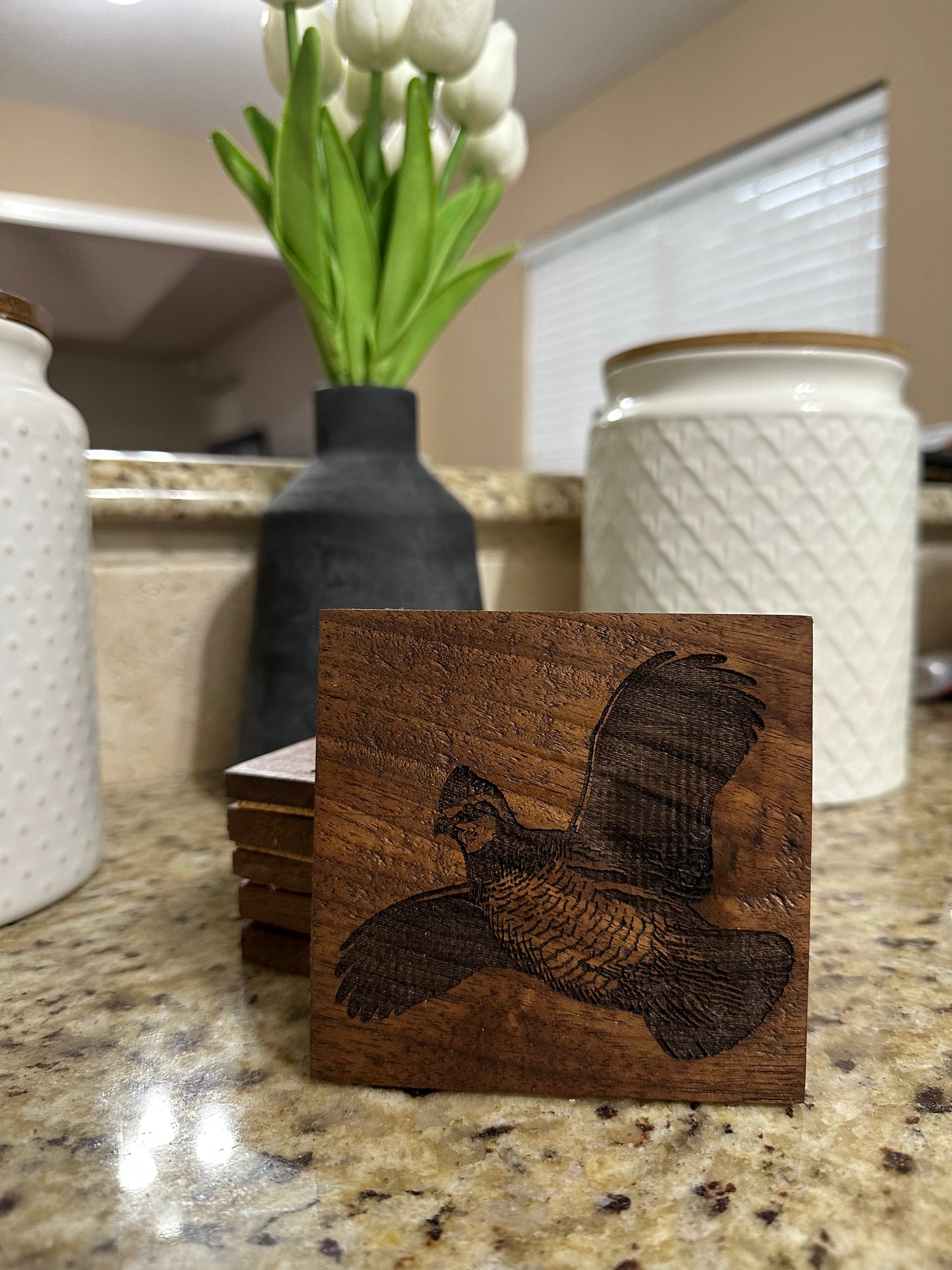 Hardwood Coasters (Set of 4)